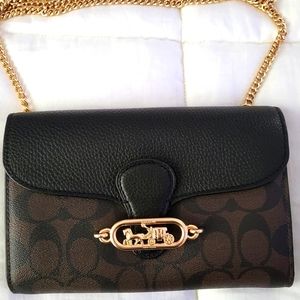 Brown crossbody coach purse